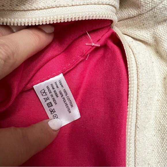 MAGID Color Tassel bag beach bag embroidered mirror cotton toe bag - Picture 9 of 10